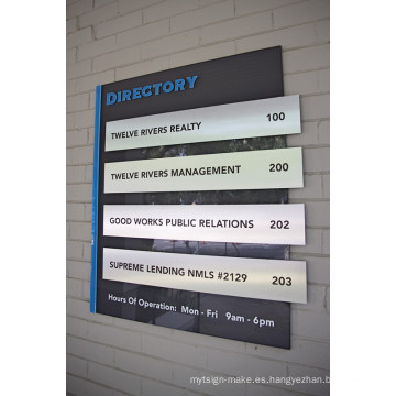 Edificio Floor Lobby Stair Entry Directory Sign